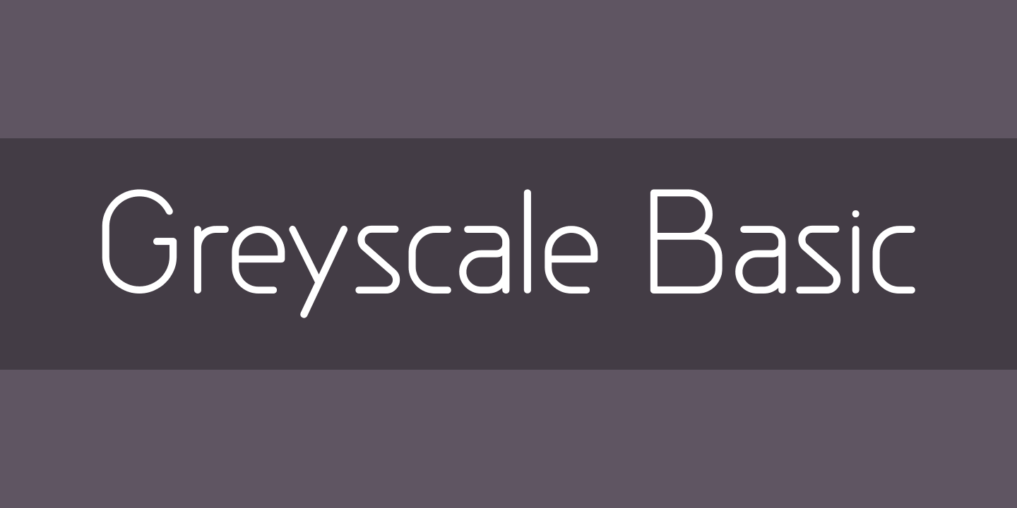 Przykład czcionki Greyscale Basic